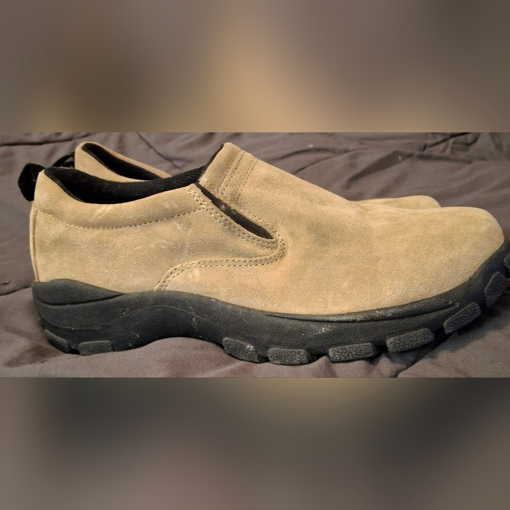 Lands' End Tan Slip-On Loafers